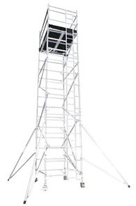 Aluminum double-wide scaffolding